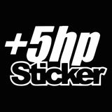 +5HP Sticker Decal