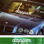 dapper. Car Windshield Decal Sticker