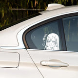 Anime Girl Admirer Decal Sticker