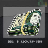 Benjamin Dollars Decal Sticker