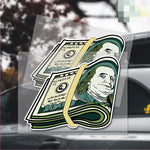 Benjamin Dollars Decal Sticker