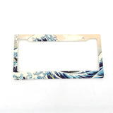 Classic Japanese Art License Plate Frame