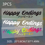 Happy Endings Sticker Decal