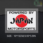 Powered by Japan Motorsports Sticker Decal