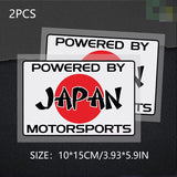 Powered by Japan Motorsports Sticker Decal