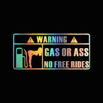 NO FREE RIDES Sticker Decal