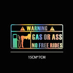 NO FREE RIDES Sticker Decal