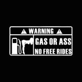 NO FREE RIDES Sticker Decal