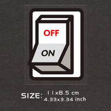 Power Switch Button Sticker Decal