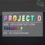 PROJECT.D Sticker Decal