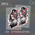 Samurai Girl Sticker Decal