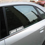 SEND NUDES Decal Sticker