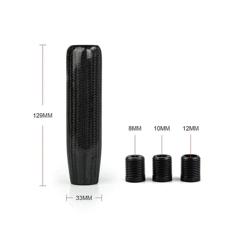 Cylinder Carbon Fiber Resin Shift Knob - Top JDM Store