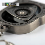 rotary keychain,rotary engine keychain,mazda keychain,engine keychain,tuner keychains,car keychain,turbo keychain,car key ring,auto keychain,cool keyrings for car keys